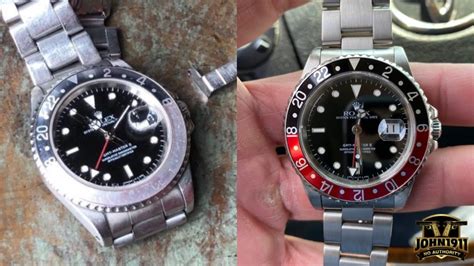 blue bezel rolex gmt|Rolex replacement bezel.